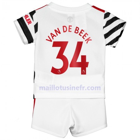 Maillot de Foot Manchester United Donny Van De Beek 34 Troisième 2020-21 - Enfant